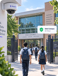 Campus safety and security monitoring view