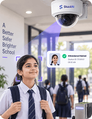 AI-Powered Attendance scanning students at gate